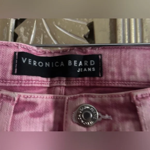 🥤 Veronica Beard Kate High Rise Skinny Jean 27 04 Pink Wash Riverdale Wardrobe - Picture 6 of 8